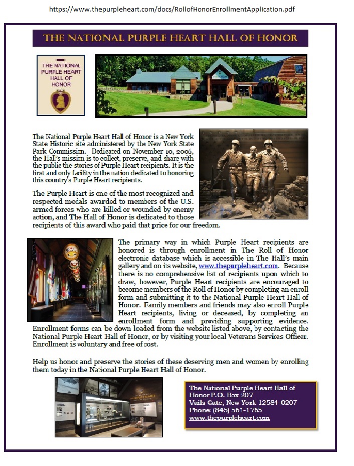 Purple Heart Hall of Honor